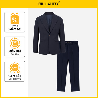 [QUÀ TẶNG 1TR2] Bộ Vest Nam Biluxury Xanh Than 9AVBB503&9QAVB503 Thiết Kế Cao Cấp Sang Trọng Form Slimfit Tôn Dáng