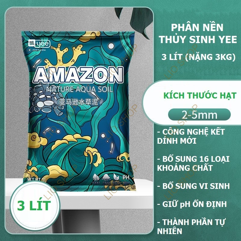 🌿 Phân Nền Thủy Sinh YEE Amazon Nature Aqua Soil | Phiên bản nâng cấp – Nền bền lâu, nước trong