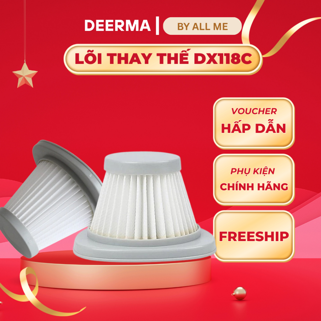 Lõi lọc Hepa thay thế cho máy hút bụi Deerma DX118C/DX120C