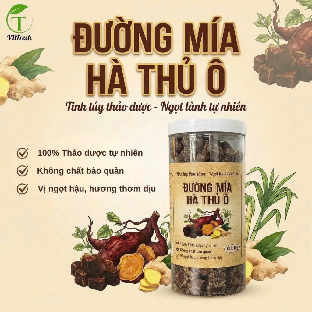 ĐƯỜNG MÍA HÀ THỦ Ô VHFRESH