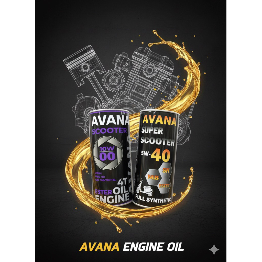 Nhớt Avana Scooter SN 800ml 5w40 - 10w30