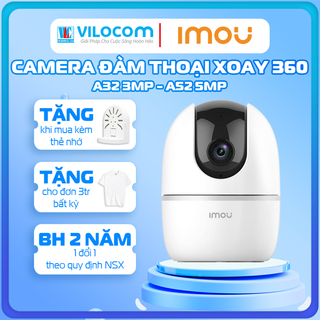 Camera A52 5M 3K A32P wifi trong nhà quay quét 3MP IMOU A32 - Hàng Chính Hãng