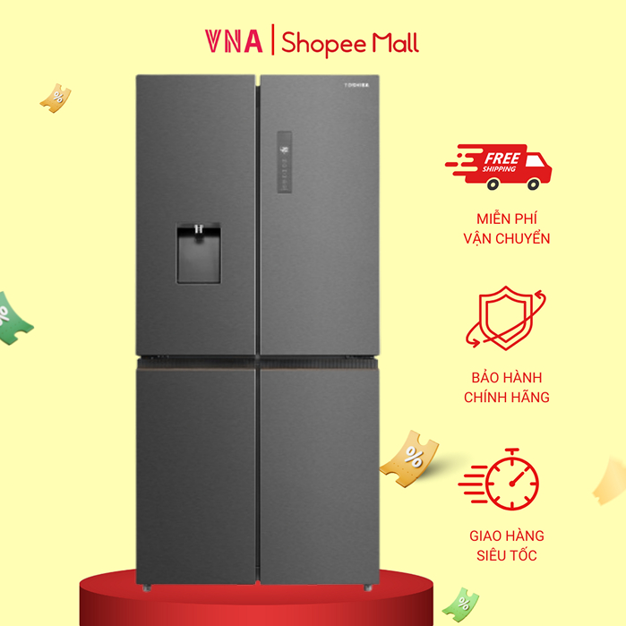 Tủ lạnh Toshiba Inverter 471 lít Multi Door GR-RF606WI-PMV(60)-AG - Chính hãng bảo hành 24 tháng