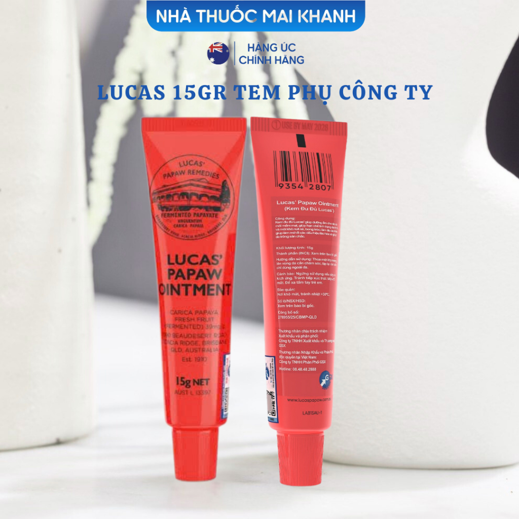 Kem Dưỡng Đa Năng Minisize Lucas Papaw Ointment của Úc 15g