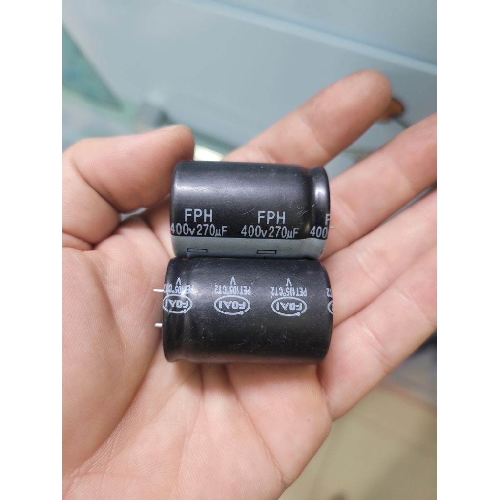 Combo 2 tụ 400V 270uf kích thước 25x36 tụ rớt chuyền
