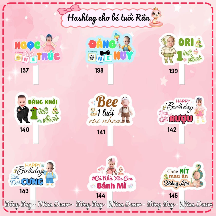 (1) Hashtag Sinh Nhật Cho Bé Tuổi Rắn, Hashtag Thôi Nôi Cho Bé Dễ Thương