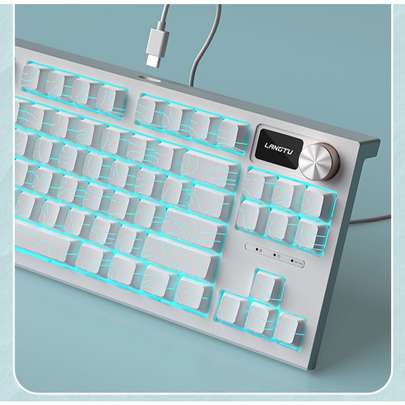 Bàn Phím Cơ Langtu LT84 | Full Hotswap 5 Pin, Lót Foam Giảm Âm | Màn hình Logo - Kết nối Type C rời | BigBuy360 - bigbuy360.vn