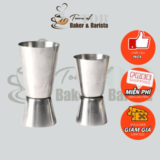 Ly đong, Jigger định lượng pha chế 2 đầu inox 100% - Mê Bánh Mê Trà | Dụng cụ Làm Bánh, Pha Chế