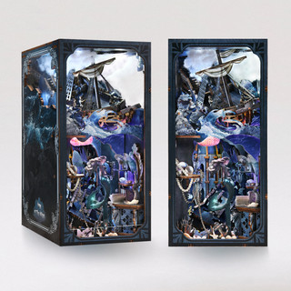 Mô Hình Lắp Ráp "Song of The Sirens" MINICITY | Led Cảm Ứng + Keo