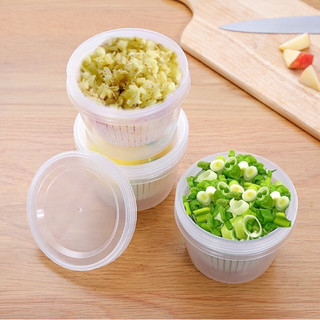 Combo 2 hộp nhựa bảo quản gừng, hành, tỏi…tiện lợi