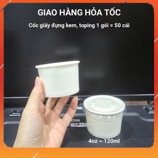 Sỉ 50 Cốc giấy trắng trơn đựng cafe 120ml 180ml 280ml 400ml 500ml 700ml có nắp Ly giấy cafe take away  Moon Decor