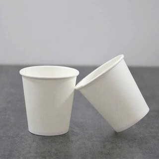 Sỉ 50 Cốc giấy trắng trơn đựng cafe 120ml 180ml 280ml 400ml 500ml 700ml có nắp Ly giấy cafe take away  Moon Decor