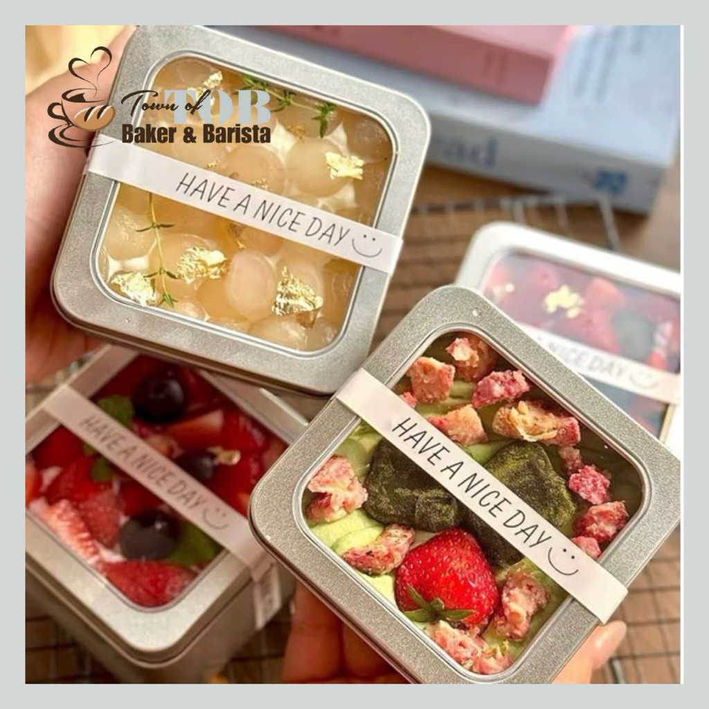 10 HỘP THIẾC ĐỰNG BÁNH KẸO, TRÀ, COOKIE - The Cake Box