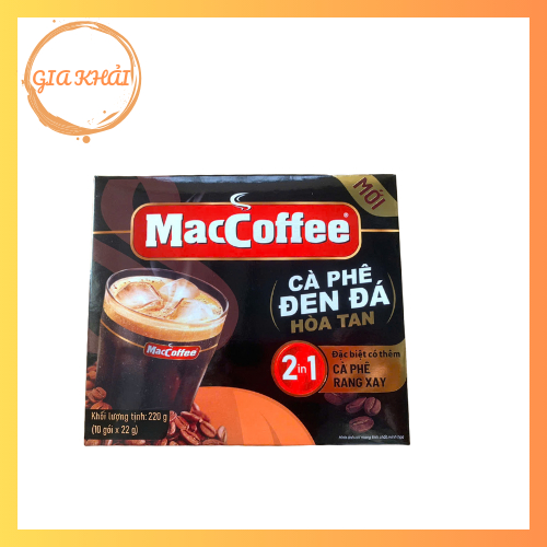 CÀ PHÊ PHỐ ĐEN ĐÁ - MACCOFFEE ĐEN ĐÁ MỚI ( GÓI 22G)