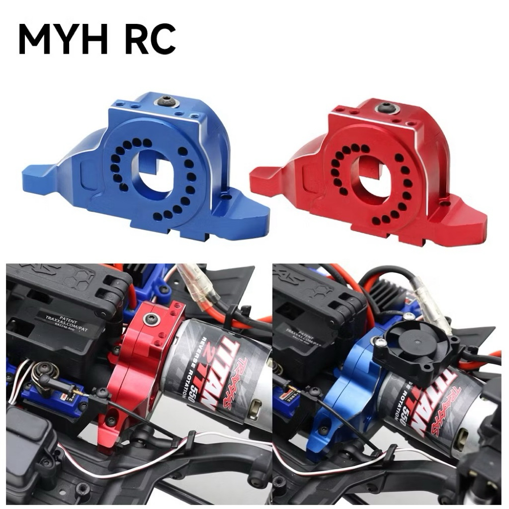 Gá motor 540 550 3650 3660 3670 hợp kim nhôm kèm quạt tản nhiệt Traxxas TRX4 TRX6