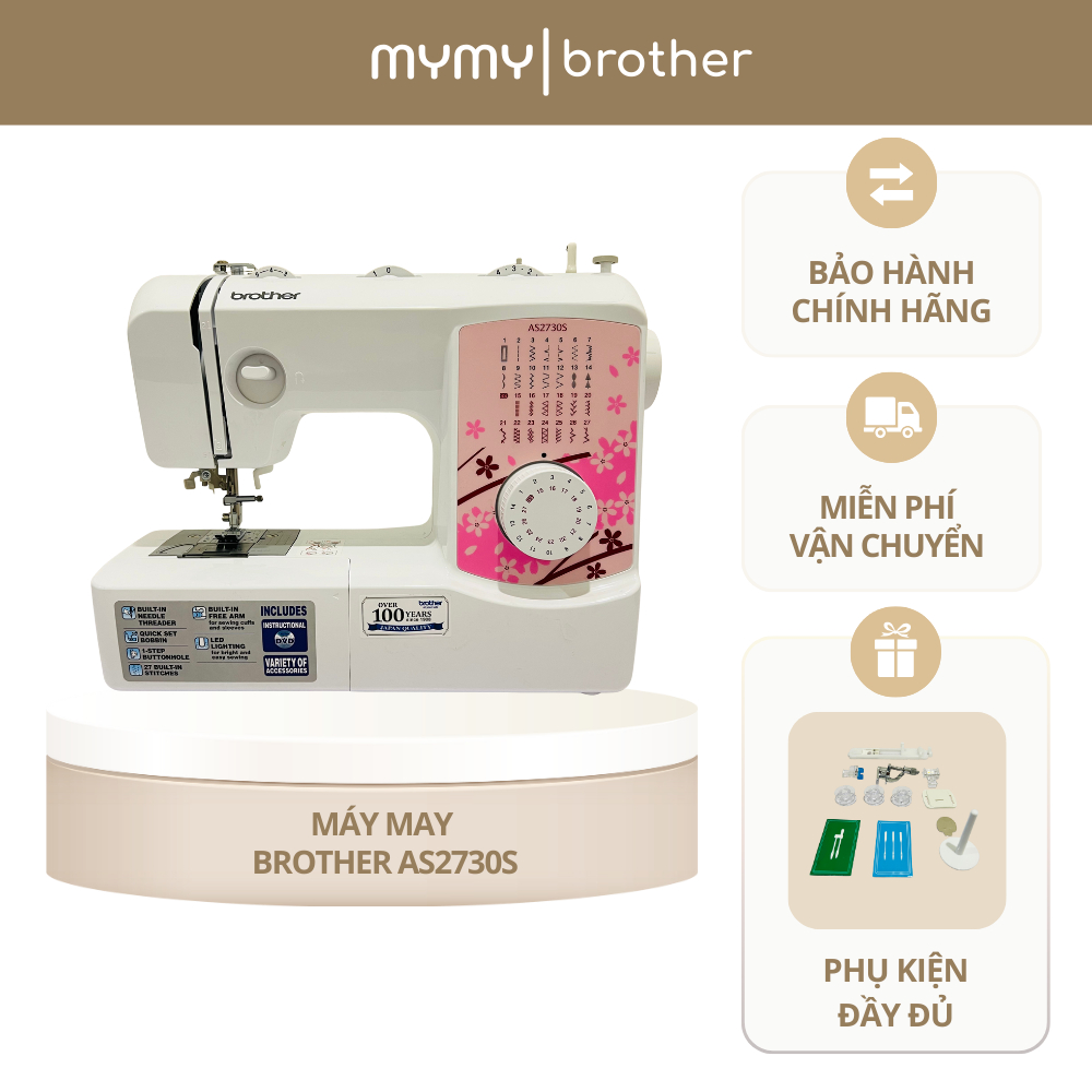 Máy May Nhật Gia Đình Mini Brother AS2730S