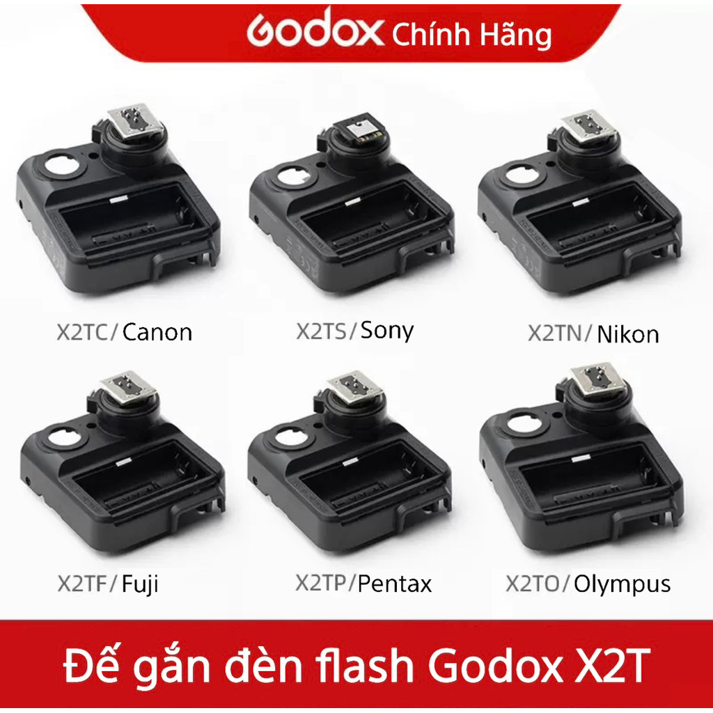 [FREESHIP]  Godox X2T Trigger Hot Shoe - Đế triger Godox X2T-C X2T-N X2T-S X2T-F Thay Thế Phụ Kiện