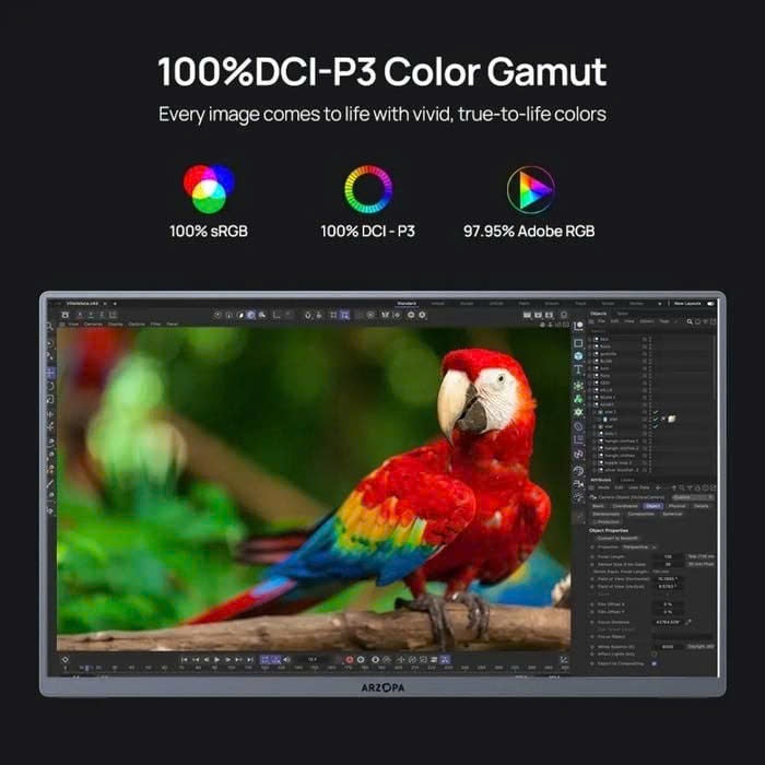 [CHÍNH HÃNG] Màn hình di động ARZOPA A3C Pro OLED 13.3" 60Hz FHD 400nits 100% sRGB 1ms HDMI & Type-C | BigBuy360 - bigbuy360.vn