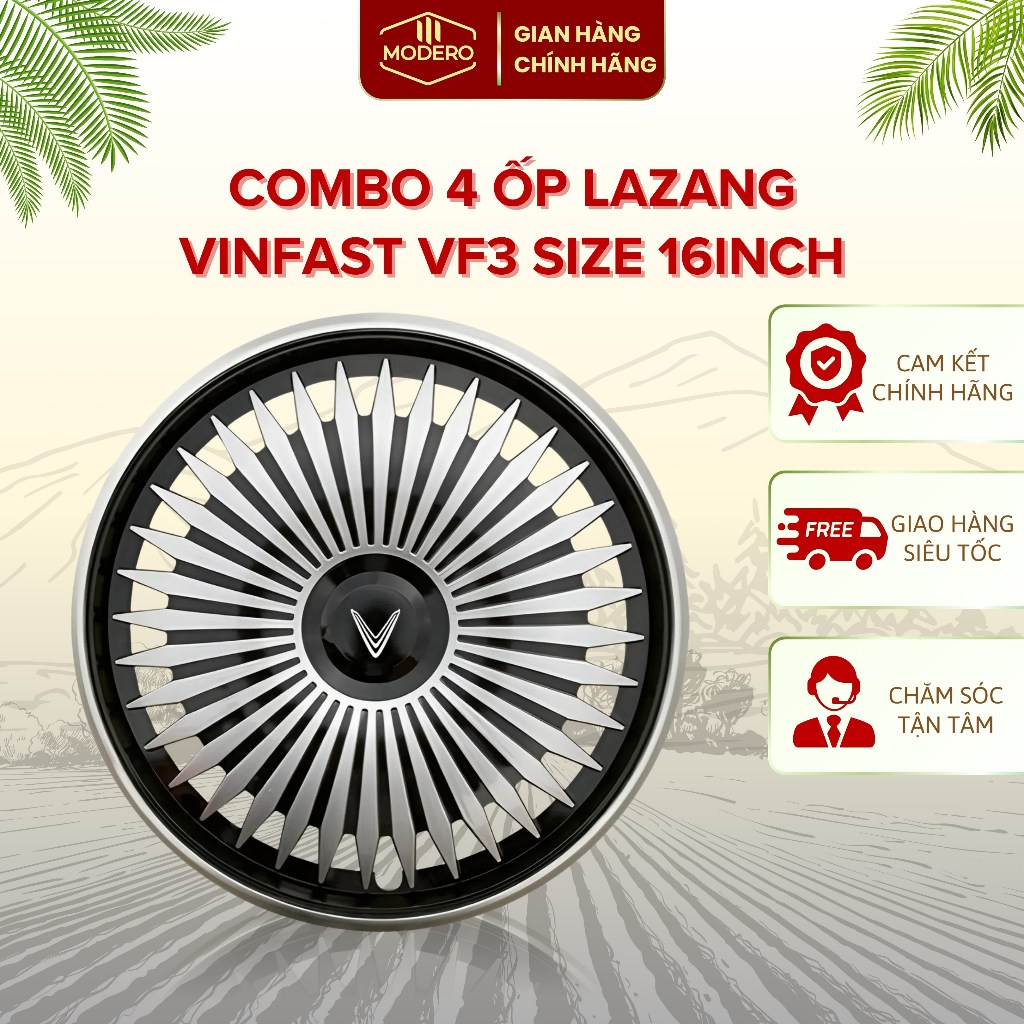 Combo 4 ốp lazang Vinfast VF3