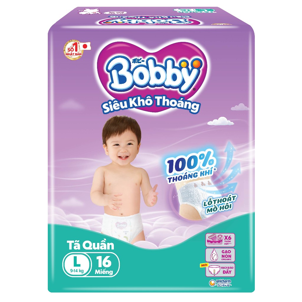 Tả Quần Size L 88 Miếng Bobby Ultra Gói Lớn - Siếu Ưu Đãi - Giá Siêu Mềm