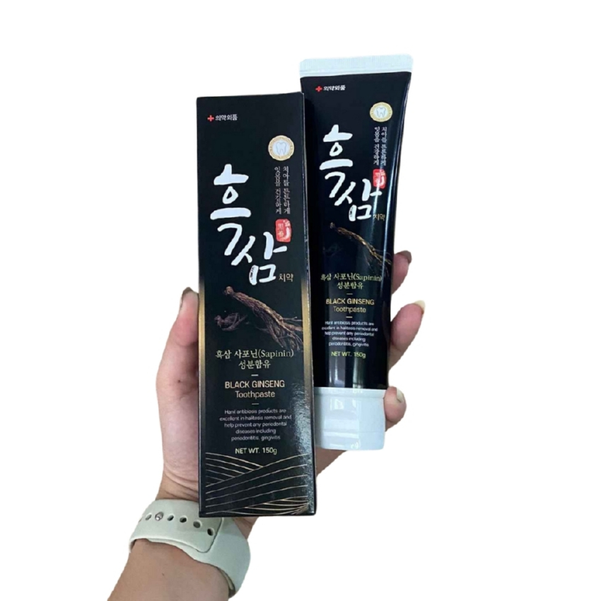 Kem Đánh Răng Hắc Sâm Hàn Quốc Chính Hãng Tuýp 150g