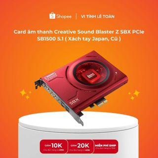 🏆 ĐỈNH CAO ÂM THANH - Card Sound Creative Sound Blaster Z (SB1500) Bản Tụ Vàng Cao Cấp 🏆