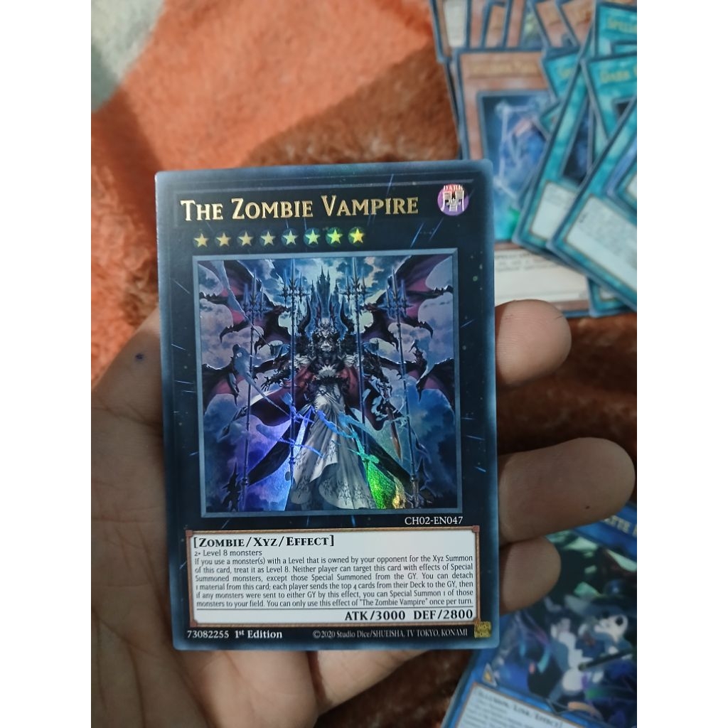 [Yugioh Biên Hòa Store] 1 lá thẻ bài CH02-EN047 The Zombie Vampire : Ultra Rare 1st