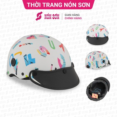 Mũ bảo hiểm lỗ thông gió họa tiết NÓN SƠN chính hãng BMP-TR124