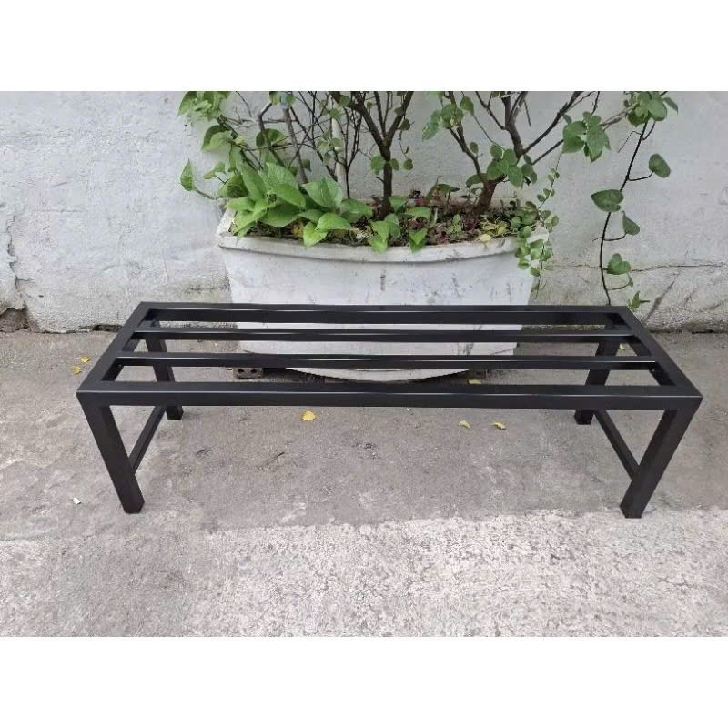 Kệ Kê Cây Cảnh, Kệ Kê Chậu Hoa Sắt Vuông 20x20 sắt dày 1.2li  Màu Đen Cứng Cáp Đầy Đủ Kích Thước