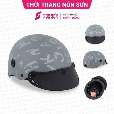 Mũ bảo hiểm lỗ thông gió họa tiết NÓN SƠN chính hãng BMP-XM192