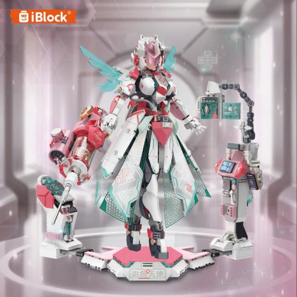 Mech y tá nữ iblock- đồ chơi lắp ghép nhà Miu's toybox