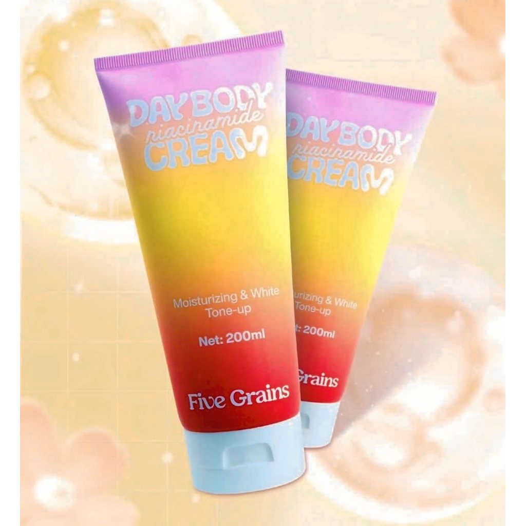 Combo 2 Kem Dưỡng Thể Ban Ngày Five Grains 200ml - Dưỡng Trắng, Dưỡng Ẩm, Nâng Tone Da