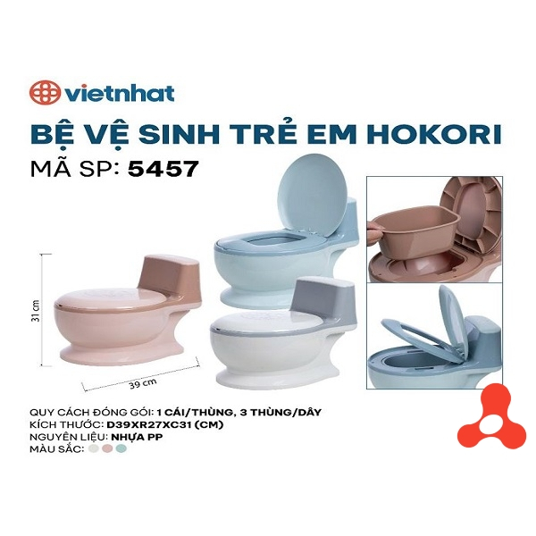 bô đi vệ sinh cho bé mô phỏng toilet người lớn, Toilet cho bé, bồn cầu mini cho bé đi vệ sinh Hokori