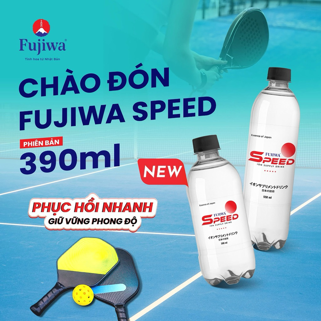 NƯỚC ĐIỆN GIẢI FUJIWA SPEED CHAI 390ml ( thùng 24 chai )