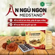 Ăn ngủ ngon MEDSTAND-Bồi bổ sức khỏe, ăn ngon, ngủ tốt từ Linh Chi, Đông trùng hạ thảo (Hộp 60 Viên)