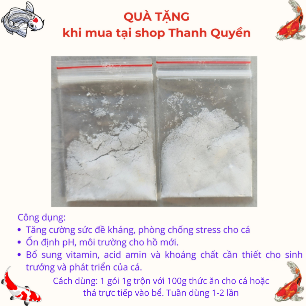 Quà vitamin gói 1gram( shop đóng 10 gói 1gram hoặc 1 gói to 10gram)