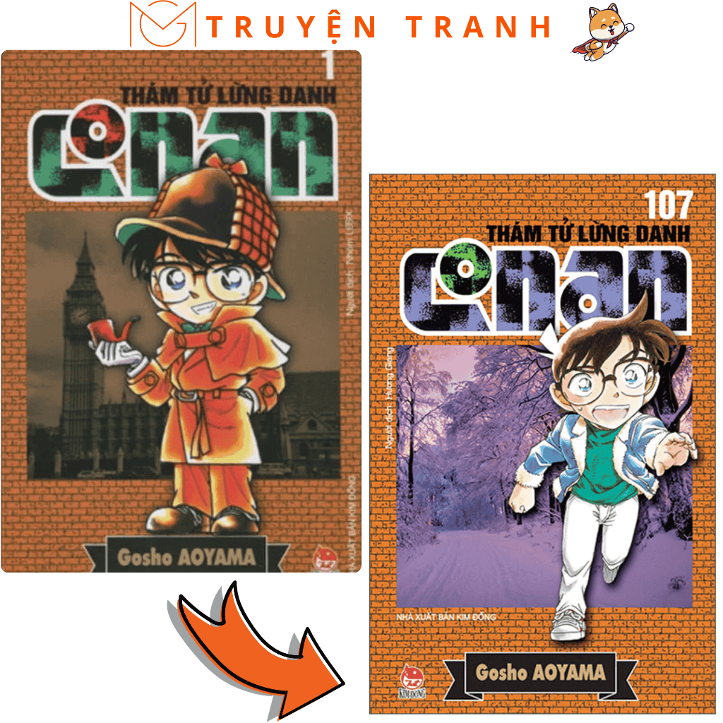 Truyện - Thám Tử Lừng Danh Conan Combo Trọn Bộ 107 Tập - NXB Kim Đồng