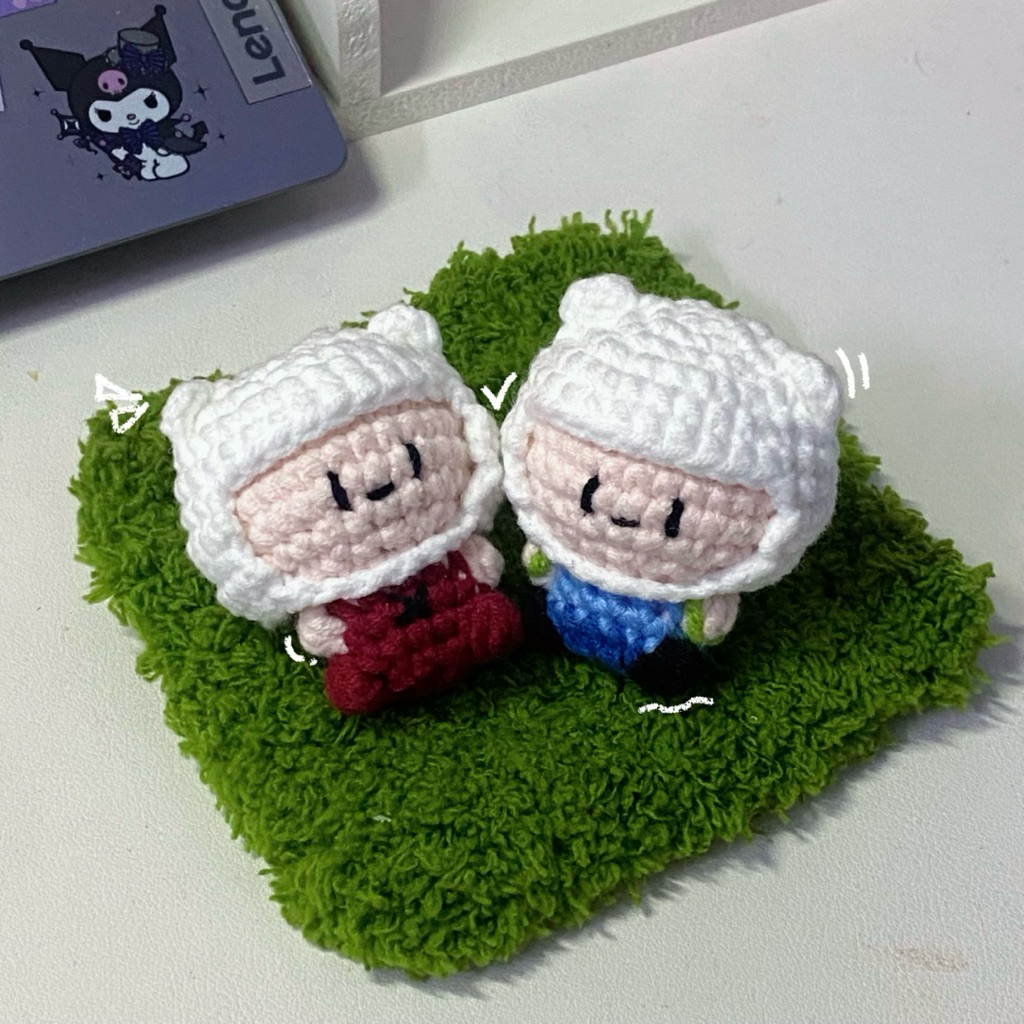 Móc khoá len Finn Fern Giờ phiêu lưu [handmade]