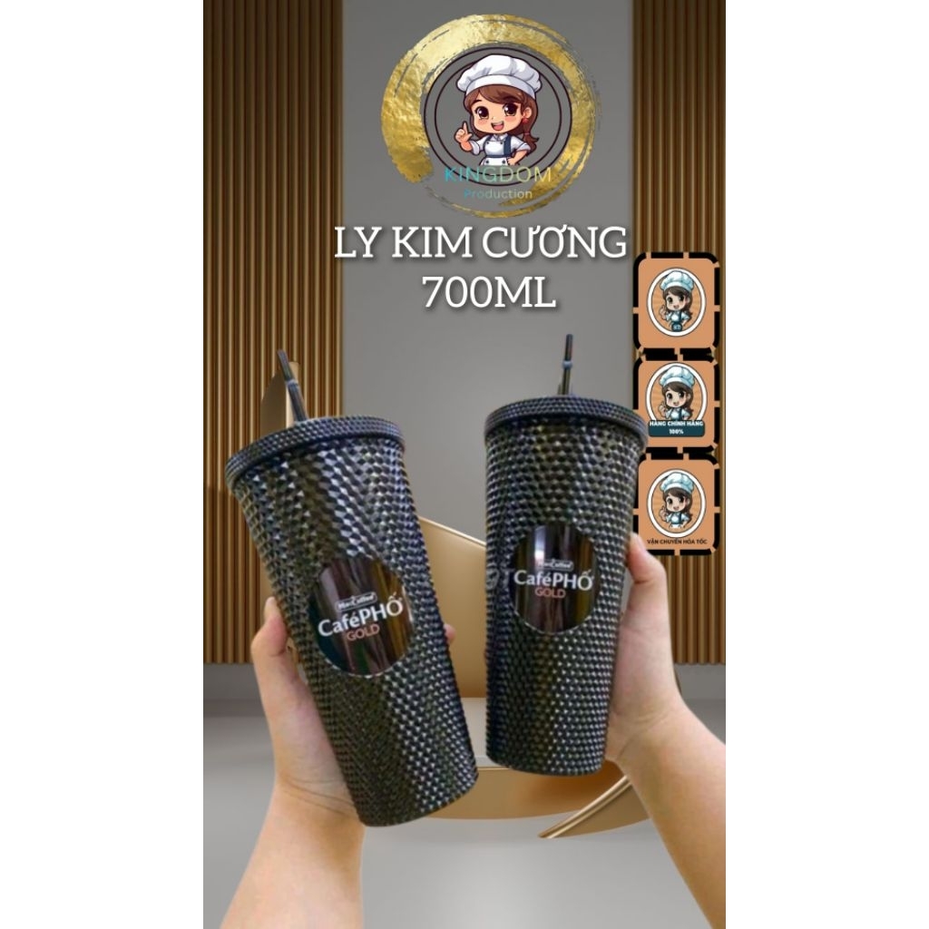 Ly Kim Cương 700ML/CF Phố