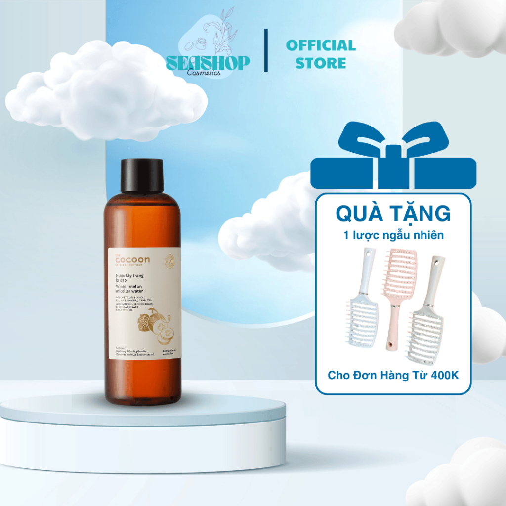 NTT Cocoon Nước Tẩy Trang Bí Đao Cocoon - Winter Melon Micellar Water