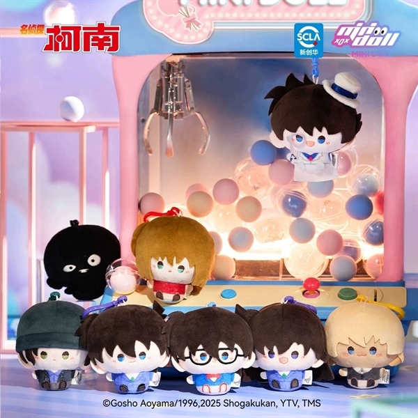 Móc gấu bông MiniDoll Conan Shinichi Ran Amuro Akai Haibara Kid