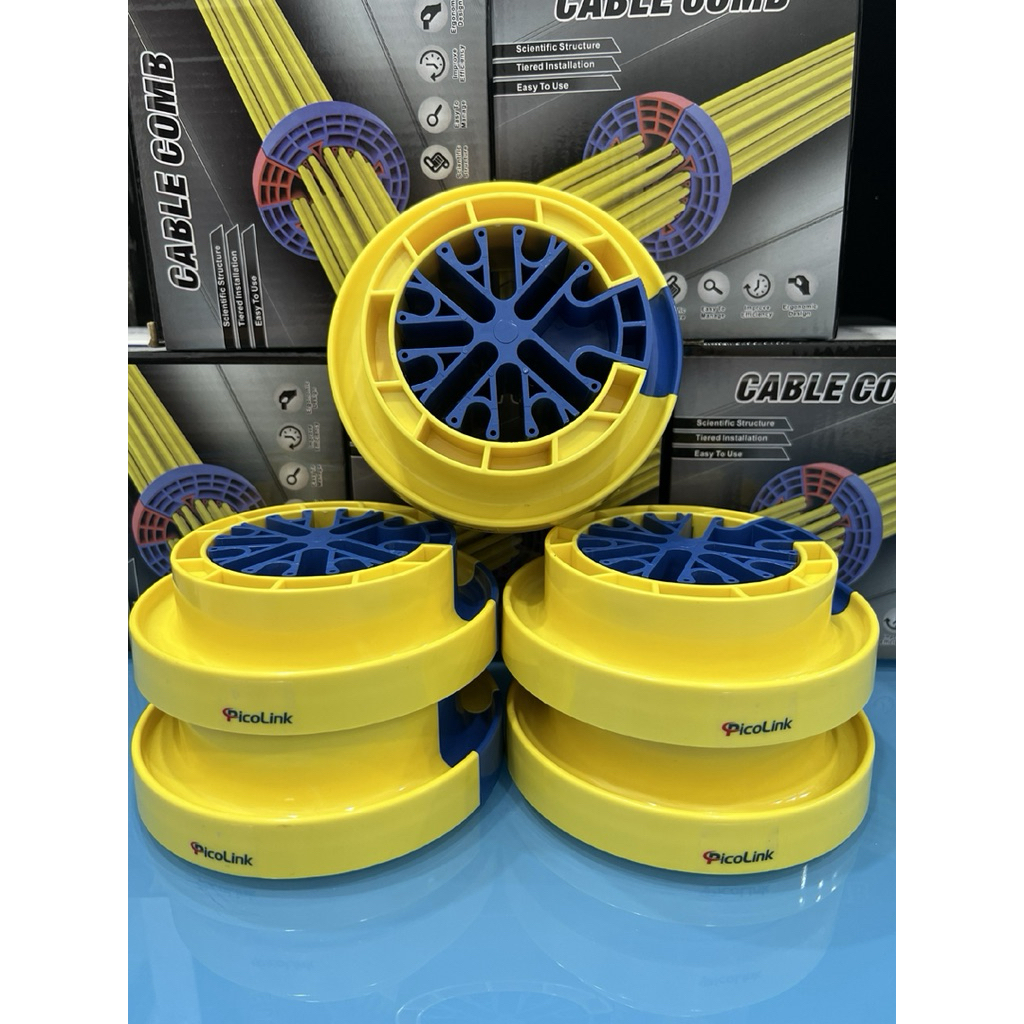 Lược Chải Dây Cáp Mạng PicoLink PL-LC19156 – Bó Cáp Cat5/Cat6/Cat6A/Cat7 Gọn Gàng, Chuyên Dụng