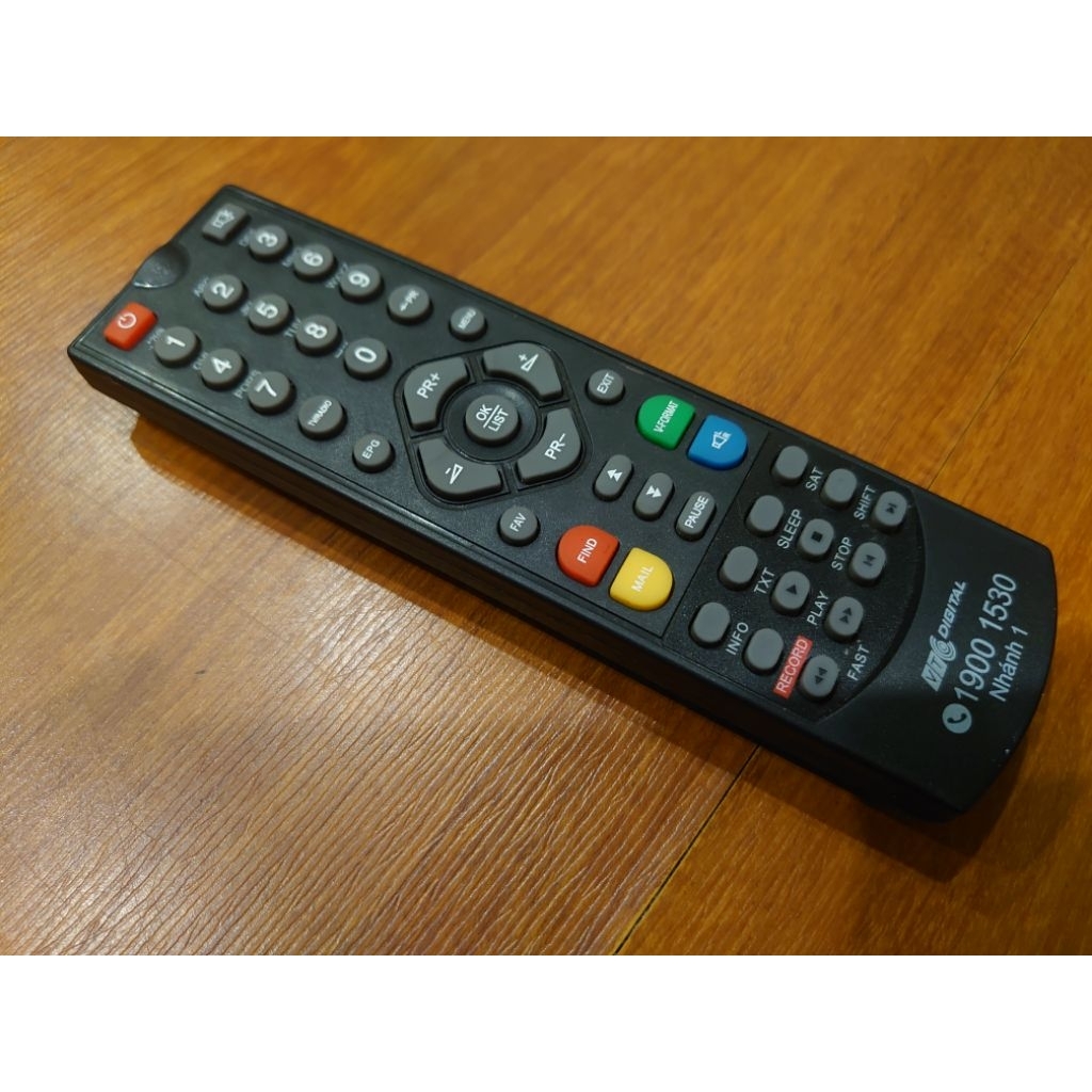 Điều khiển Đầu thu vệ tinh VTC-HD2 HDV2 cũ XỊN ĐẸP chính hãng VTC Digital DVB-S2 truyền hình KTS VTC