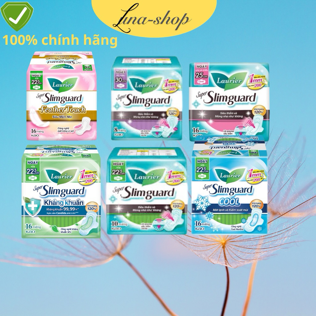 BĂNG VỆ SINH SIÊU MỎNG 1MM LAURIER SLIMGUARD