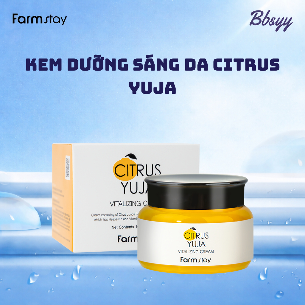 Kem dưỡng sáng da Citrus _ Farmstay Citrus Yuja Vitalizing Cream