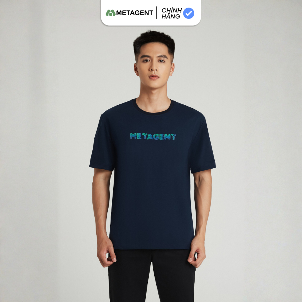 Áo thun nam dáng Regular Fit  thấm hút mồ hôi tốt, Áo thun nam Metagent MS 57E3593