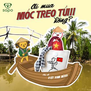 Quà tặng 30/4, móc khoá "Việt Nam mình", charm treo túi tặng bạn bè người thân quốc tế, SapoTinyBag