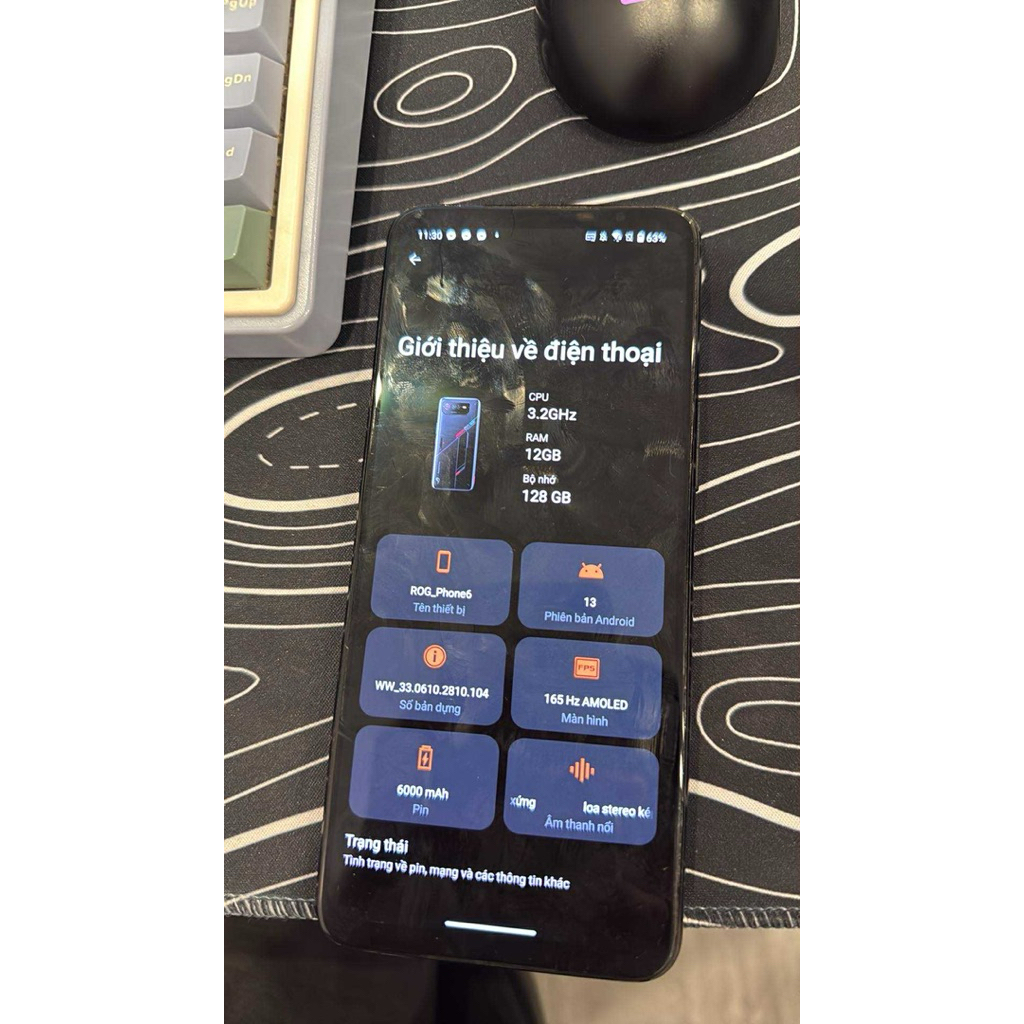 ĐT CŨ Rog phone 6