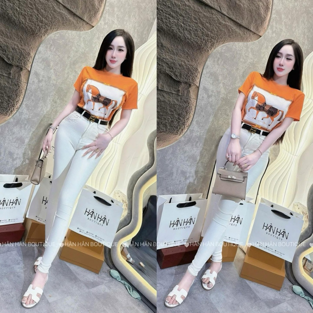 Quần jean dài ôm quần bò dài 95cm lưng cao thời trang hack dáng CHIC
