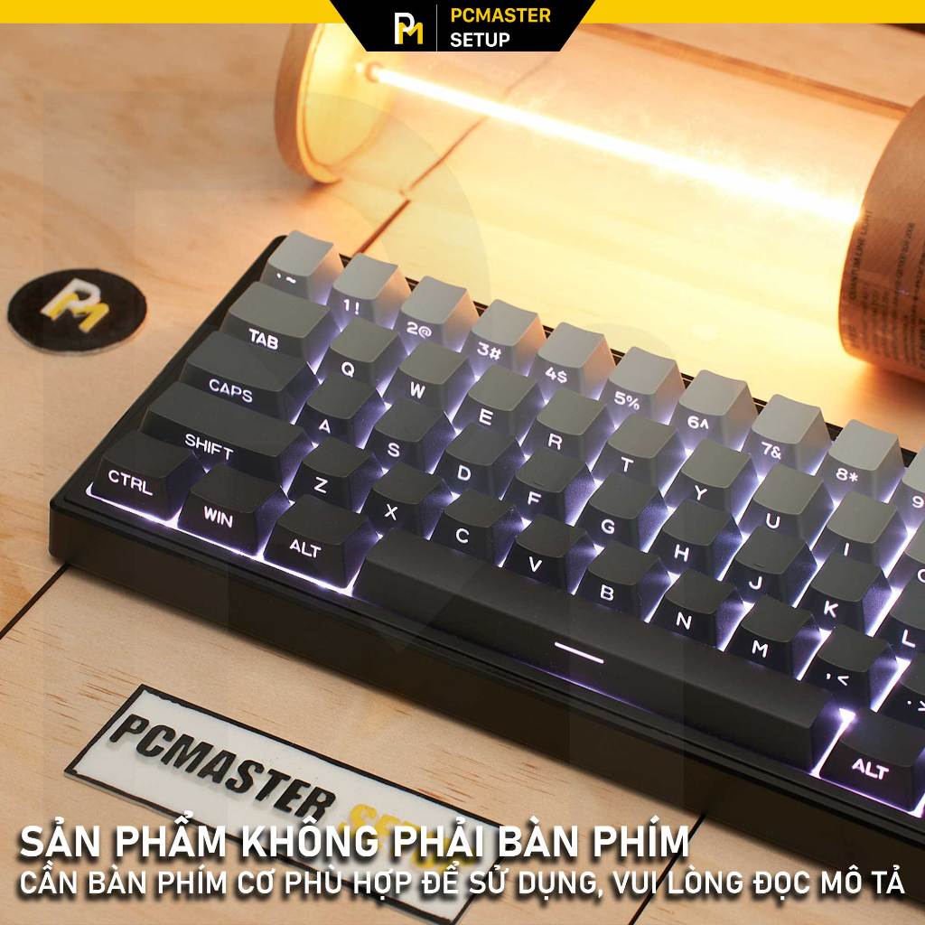 Keycap xuyên led NÚT gắn bàn phím cơ side print gradient nhựa pbt doubleshot